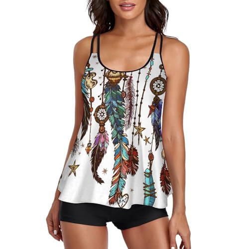 Attrape-rêves maillot de bain tankini couvrant pour sculpter la silhouette