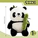 Imagen de TENGWA Panda Peluches 25 cm Juguete de Peluche Animales Oso Panda Niños Juguete Regalos Niños y Niñas Abrazar Jugar y Coleccionar
