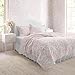 Laura Ashley - Queen Quilt Set, Soft & Reversible Cotton Floral Bedding with a Medium Weight Feel, 3 Piece Bed Set with Matching Pillowcases (Bedford Pink)