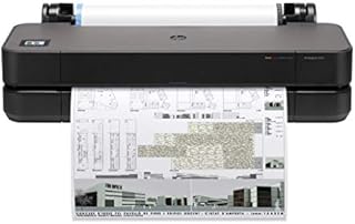HP DesignJet T200 Large Format 24-inch Plotter Printer, with Modern Office Design (8AG32A),Black
