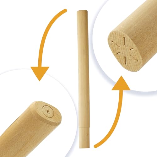 BEGRIS® Trzonek do Młotka 70 cm Drewniana Rękojeść Mocna, Odporny na Pęknięcia i Zniekształcenia, Trzonek do Obuchów o Wadze 4-6 kg