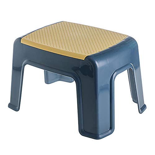 Omenluck 1 taburete de plástico para el hogar, pequeños reposapiés para adultos y niños