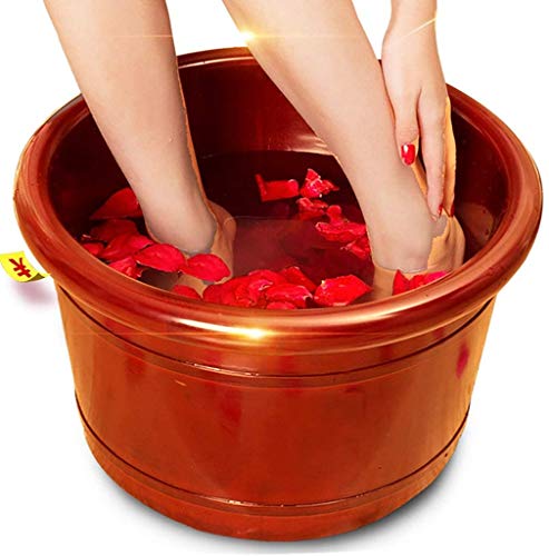 Spa de pies de madera durable con tapa para uso doméstico miniatura 6