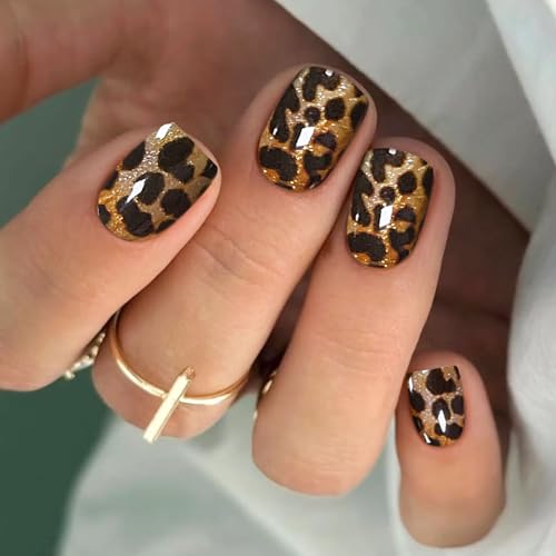 JMEOWIO Nagelfolie Leopardenmuster Gel Nagelfolien