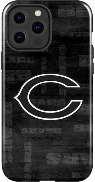 Skinit Impact Phone Case Compatible with iPhone 14 Pro Max - Officially Licensed NFL Chicago Bears Black & White Design