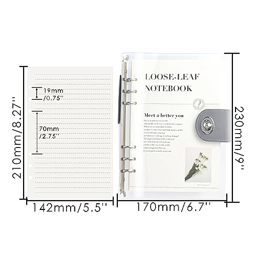 Classeur A5 rechargeable étanche à loquet pour protéger vos notes