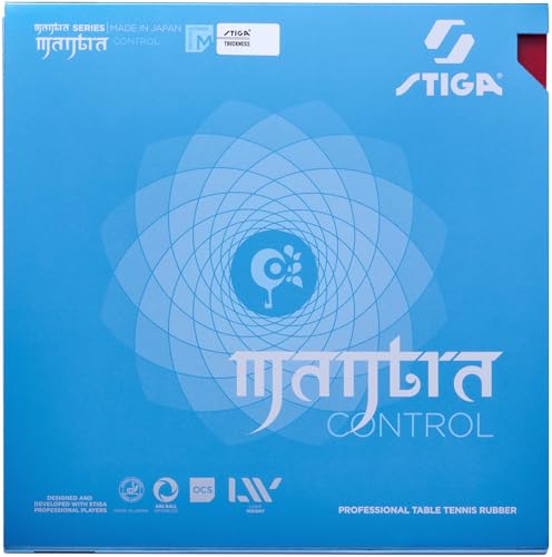 STIGA 1712180518 Table Tennis Rubber, Soft Back, Mantra Control, Red, Medium Thickness -  スティガ(STIGA)