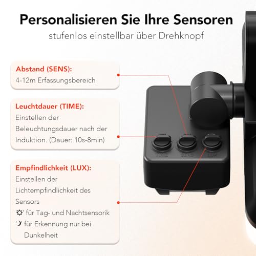 OREiN Led Strahler mit Bewegungsmelder Außen 3000LM, 2700/4000/6500K Warm-/Neutral-/Kaltweiß Superhell 27W Außenstrahler mit 3 Leuchtmodi, IP65 Wasserdicht Fluter Flutlicht für Garage, Hof, Haustür