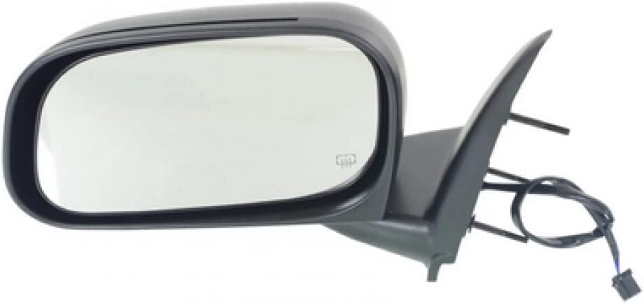 For Dodge Durango 2004-2009 Door Mirror Driver Side | Textured Black | Power | Heated | Folding Replacement For CH1320217 | 55077401AM