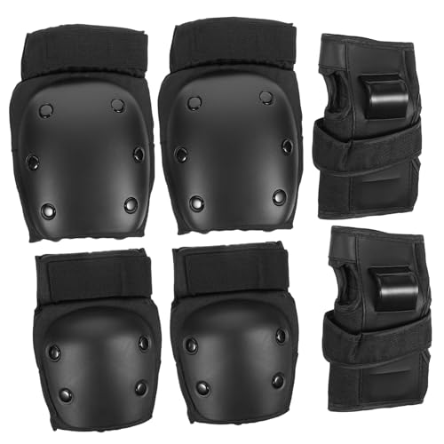 NULYLU Roller Skating Gear Skates Skateboard Wheels Wrist Pad Elbow Skateboard Helmet Skate Tool Scooter Skateboard Bearings Skate Accessories Rollers Skate Shoes Black Elastic Band
