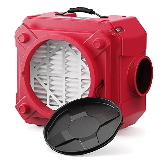 ALORAIR Negative Air Machine in Red