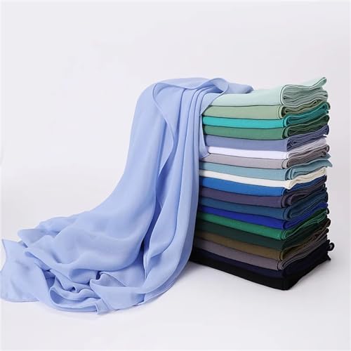 90 * 90CM Headwrap Chiffon Square Scarf Muslim Hijabs Women Underscarf Fashion Hijab3