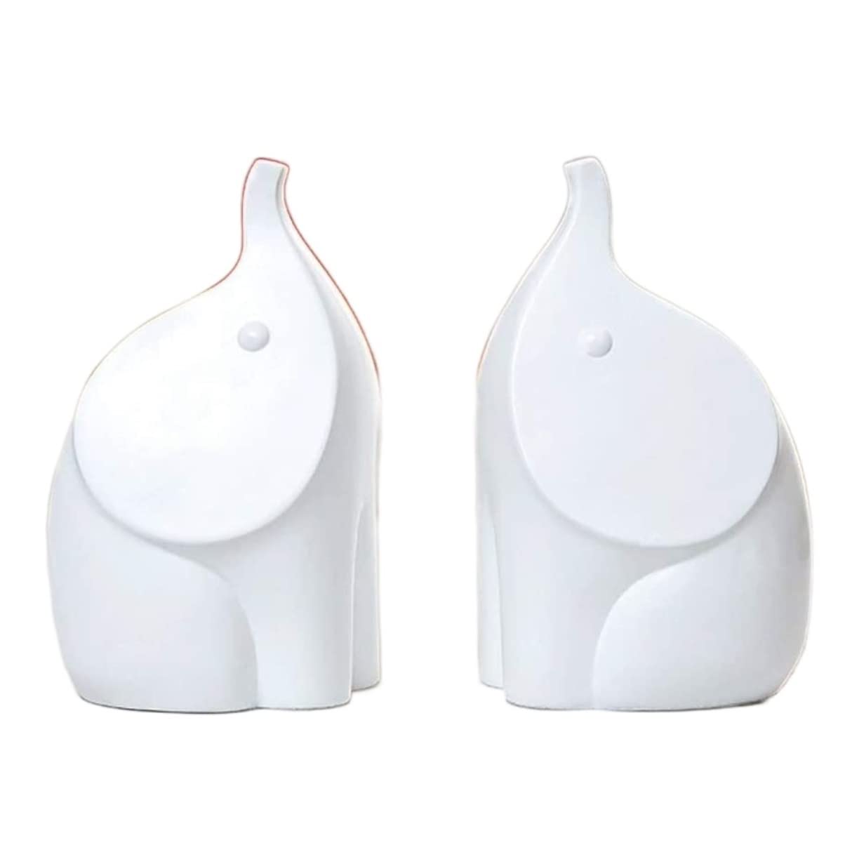 Book Ends Elephant Shape Bookends Resin Creative Book Stoppers For Shelves Heavy Books For Home Office