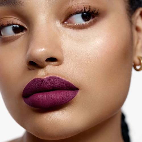 Image of MAKI YIKA Dark Purple Lipstick Matte for Women Long Lasting Lipsticks