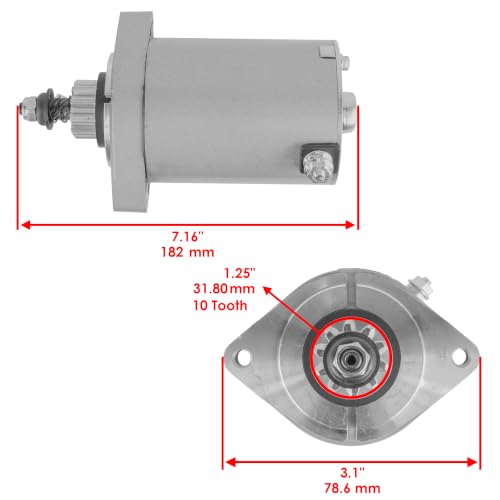 Caltric 12 Volt CCW 10 Teeth Starter Compatible with Kawasaki 21163-0749 21163-7024 21163-7036 miniatura 2