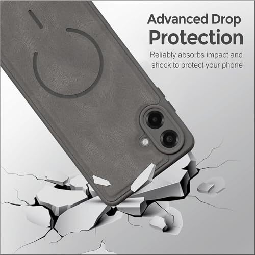 Image of SBMS Back Cover for Samsung M07 /F70e /A07 /F07 5G | Ultra Slim Soft Rubberised Hard Case | Oil Feel Soft Leather Back | Mag-Safe Design (Mag-Safe Not Support) | Camera Protection Case Sam A07 (Grey)