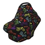 Motorcycle Baby Car Seat Canopy Cover Baby Stuff, Nursing Breastfeeding Covers Infant Carseat Cover for Boys and Girls Newborn Shower Gifts