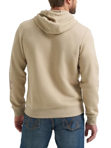 Wrangler Men's Blue Sleeve Logo Hoodie4