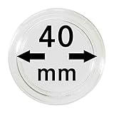 Außen-Ø 46 mm LINDNER Das Original Münzkapseln Innen-Ø 40 mm, 10er-Packung