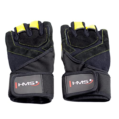 HMS Unisex's 17-63-200 5907695523089 Men's Fitness Gloves, Yellow, One Size