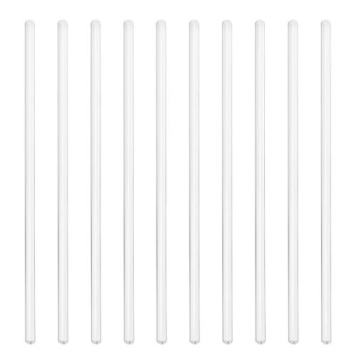 Ukcoco 10Pcs Glass Stirring Rod High Temperature Resistant Glass Stir Stick For Stir Hot Cold Beverages Cocktails Drinks Mixtures #TOP2