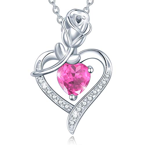 Flower Heart Pendant Necklace from Dad