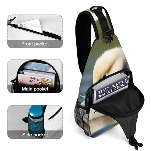 Cute Little Swan Mochila Bandolera Casual para Hombre y Mujer miniatura 4