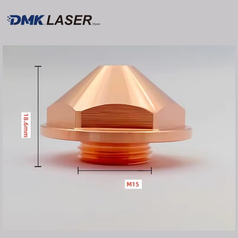5pcs/Lot Precitec Fiber Laser Cut Copper Nozzles KTX Cutting Nozzle D30 M15 H18.6 For Automatic Laser Cutter ProCutter LightCut (KTX Single, 0.8mm)
