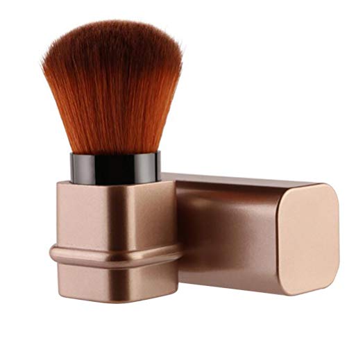 Yooyg 1 juego de brochas de maquillaje facial, retráctiles para colorete de viaje, brochas de maquillaje portátiles, para ojos, labios, base de maquillaje facial Cover