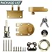 NU-SET 2120-3 Jimmy Proof Style Inter Locking Deadbolt Lock with Single Cylinder, Bronze