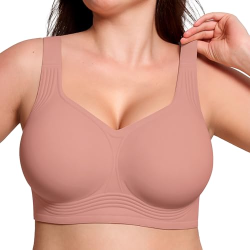 Image of ProKloud Jelly Bras for Women No Underwire Wireless Bra with Support and Lift Full Coverage Plus Size Comfy Seamless Bra