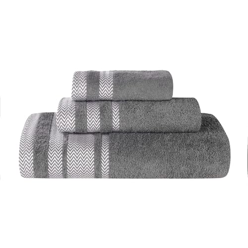 Serviettes en coton absorbantes : lot complet de linge de bain et douche - 2