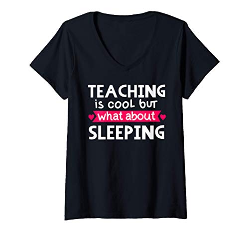 Femme Best Teacher. Kindness Matters in Teaching. Funny Teacher T-Shirt avec Col en V