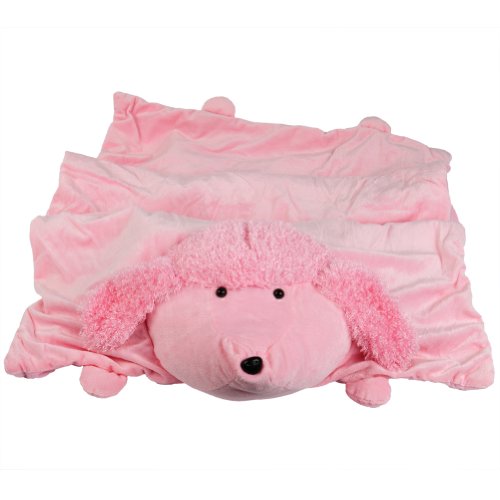 Kole Imports Animal World - Poodle Body Children's Slumber Mat - Light Pink
