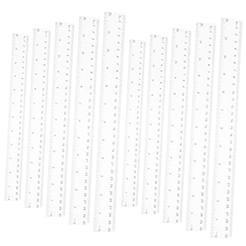 EXCEART - EXCEART 10st Herrscher Präzisions-lineal Maschinist Lineal Geometriesatz Messlineale Materialien Für Bastelbedarf Lehrmaterial Lineal Mit Gerader Kante Schokoriegel Haupt Zubehör Abs