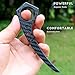 WHWUE Fixed Blade Claw Knife, Carbon Fiber Tactical EDC Tool, Combat Pocket Trainer Tool, No Cutting Edge, for Practice Training and Play (Carbon Fiber 3K)