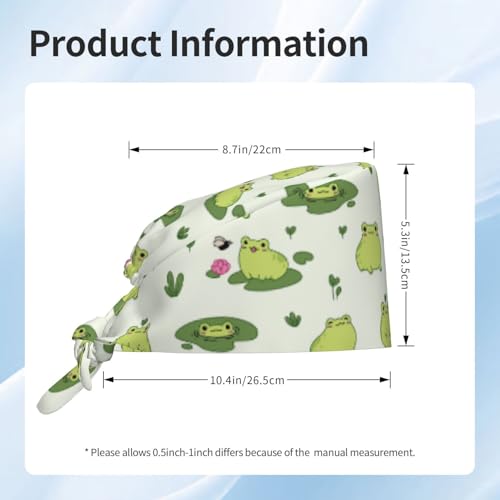 Image of Adjustable Working Cap Breathable Unisex Women Men Elastic Bandage Tie Back Hats Scrub Nursing Doctor Surgeon Cap