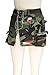 Women's Camo Cargo Mini Skirt Sexy High Slit Vintage Design Distressed Streetwear Skirts