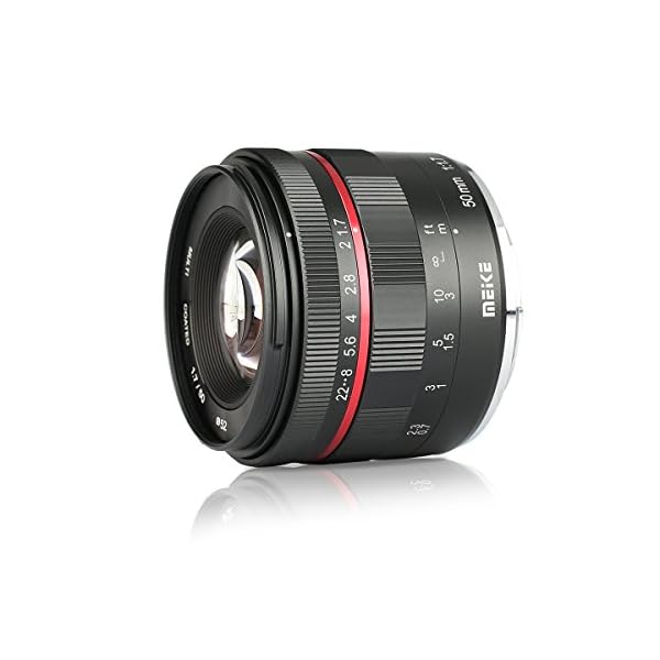 Meike 50 mm F1.7 Full Frame Große Blende Manueller Fokus Objektiv für Sony FE E Mount spiegellose Kameras A7RIII A7III…