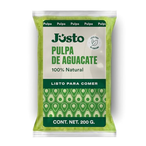 Listado de Pulpa al mejor precio. 41 Jüsto Pulpa de Aguacate Natural Congelada , 200g (Congelado)