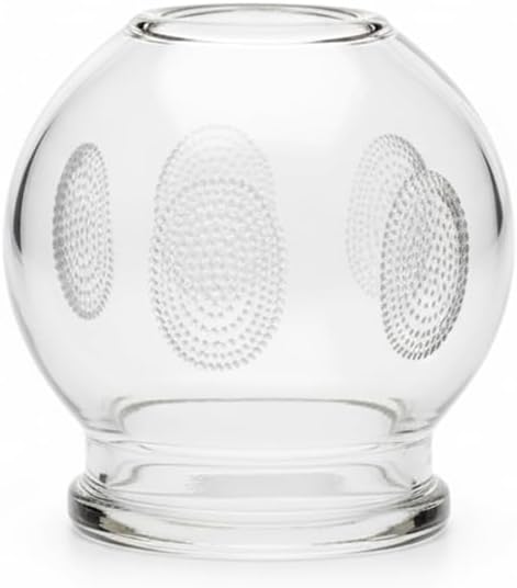 Royal Massage Fire Glass Cupping Therapy Set – Traditional Chinese Therapy Massage & Acupuncture Vacuum Pressure Cups – Cupping Set Glass Jars (#1 - Set of 24)