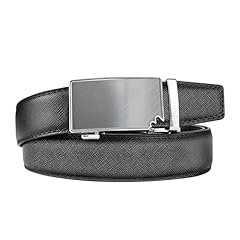 Beveled Black Base Silver Buckle - All Black