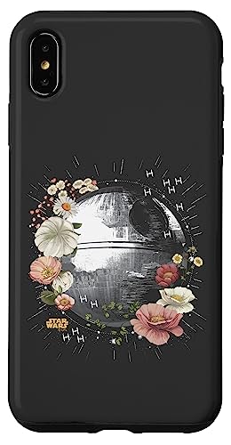 Coque iPhone XS Max Star Wars antichoc fine avec motif Death Star Floral impression UV mate