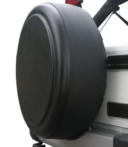 Boomerang® - 29" Rigid™ Tire Cover (Plastic Face & Vinyl Band) For Jeep® Jk Wrangler (2007-2018) - Black Textured #TOP1