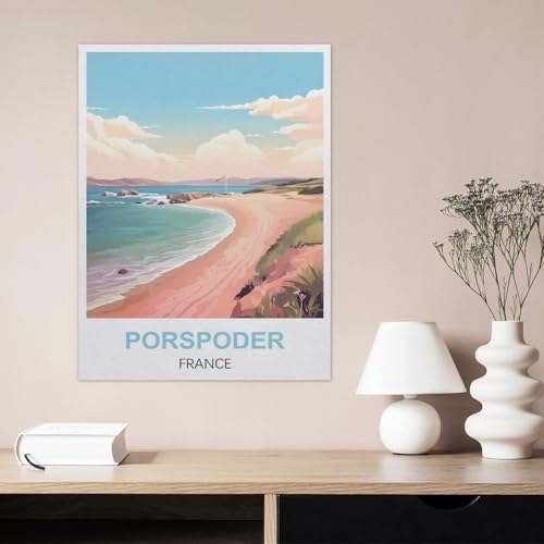 Signe métal vintage Porspoder France 30x40 cm déco murale bar
