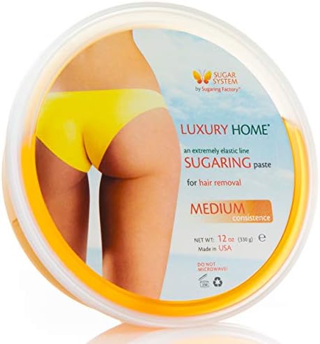 Sugaring Paste "Luxury Home" โ Medium - all purpose paste - Organic Hair Removal for women - Sugar Wax hair remover facial gel