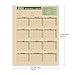 VistaRise 2026 Attendance Calendar Employee Work Tracker Attendance Calendar Cards - 8.5 X 11 Inches Durable and Thick Cardstock/25 Sheets per Pack (Green)