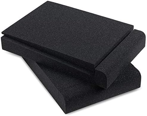 Sound Addicted - Studio Monitor Isolation Pads for 5 Inch Monitors, Pair of Two High Density Acoustic Foam which Fits most Speaker Stands | SMPad 5