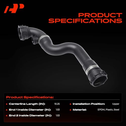 A-Premium Upper Radiator Coolant Hose Compatible with BMW E85 Series Z4 2003 2004 2005 by A-Premium - Used condition - Image 3