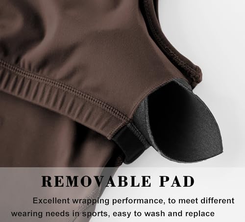 Image of Dragon Fit Sports Bra for Women Longline Padded Bra Yoga Crop Tank Tops Fitness Workout Running Top